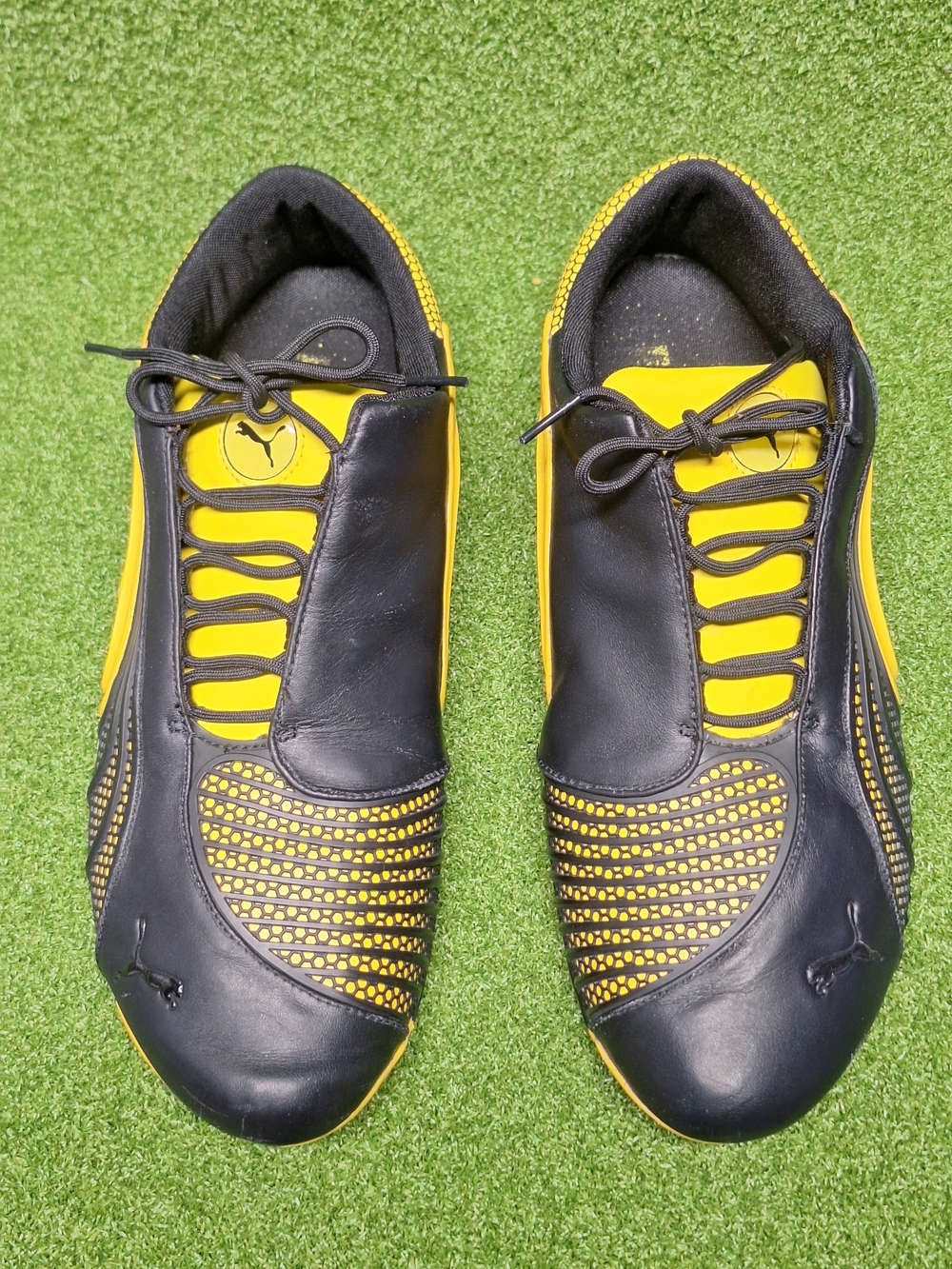 RARE! Puma Ferrari Driving Shoe Siluro SF Yellow & Black - Men's Size 10.5 - Picture 4 of 14